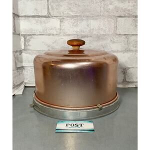 Vintage Mirro Cake Plate And Cover